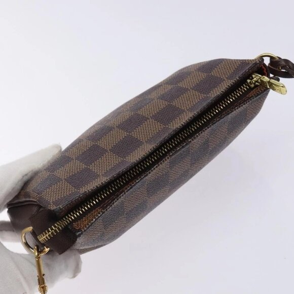 LOUIS VUITTON Damier Ebene Trousse Makeup Pouch N51982 LV Auth mr1493 - Picture 8 of 16